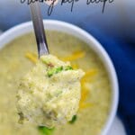 Broccoli cheese soup creamy keto recipe