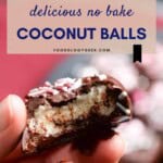 Delicious no bake coconut balls Pinterest PIn