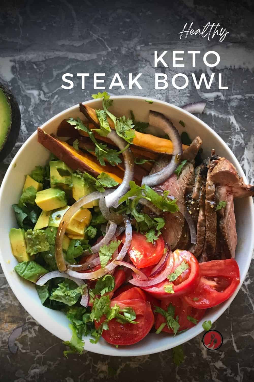 healthy keto healthy steak bowl recipe Pinterest