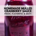 Cranberry Sauce Pinterest Pin