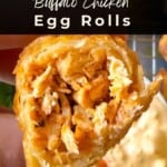 Buffalo Chicken Egg Rolls Pinterest Pin