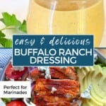 Easy & Delicious Buffalo Ranch Dressing Pinterest Pin