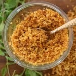 easy to make crispy quinoa in a jar