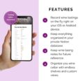 a list of wine journal pros features
