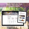 a mockup of the wine journal pro on a laptop and on an iphone