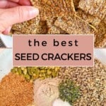 The Best Seed Crackers Pinterest Pin