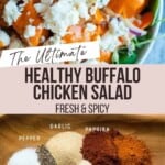 The Ultimate Healthy Buffalo Chicken Salad Pinterest Pin