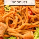 the best spicy peanut noodle pinterest pin
