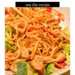 spicy peanut noodle recipe pinterest pin