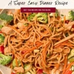 spicy peanut noodle pinterest pin
